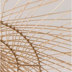 Brilagi - Candelabru LED suspendat pe cablu CERIA BOHO, 1xE27/40W/230V, Ø 100 cm, bambus