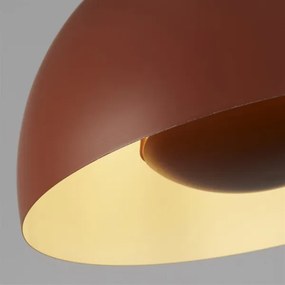 Searchlight 35411OR - Pendul pe cablu MARS 1xE27/60W/230V Ø 40 cm, culoare cărămizie