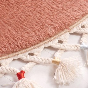 Covoraș de baie maro ø 80 cm Tuft – Foutastic