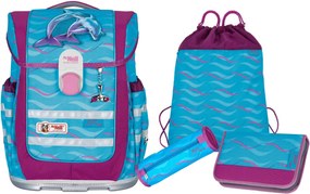 Ghiozdan cu accesorii McNeil Ergo Finny  Set de 4 piese