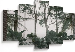 Tablou - Jungla în ceața dimineții (150x105 cm)