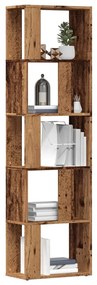 vidaXL Bibliotecă, lemn vechi, 45x24x159 cm, lemn prelucrat