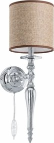 BRILAGI - Lampă de perete NUBILA 1xE27/60W/230V crom lucios/maro