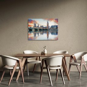 Tablou pe sticlă - Houses of Parliament din Londra (70x50 cm)