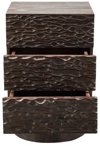 Noptieră maro închis din lemn de mango Crumble – WOOOD