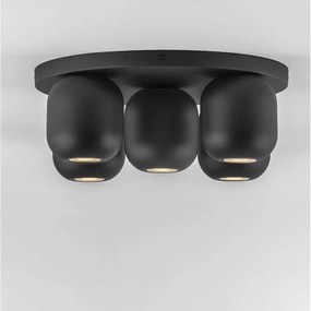 Plafoniera cu 5 spoturi metal negru MARLIN