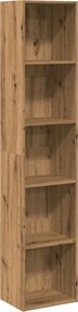 vidaXL Bibliotecă, stejar artizanal, 40x30x189 cm, lemn prelucrat