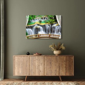 Tablou - Privire la cascade magice (90x60 cm)