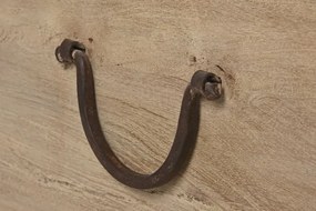 Cufar vintage, din lemn de tec, Chestnut
