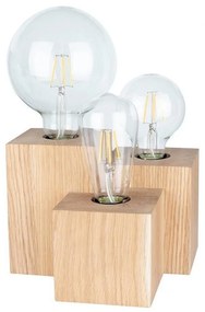Spot-Light 2276374 - Lampă de masă VINCENT 3xE27/15W/230V, stejar
