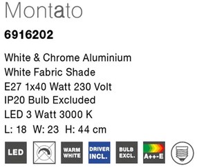 Aplica perete cu reader LED design modern Montato NVL-6916202