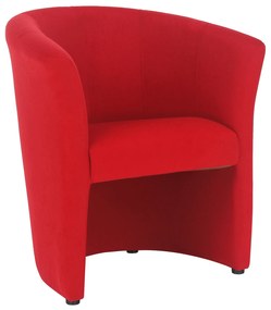 Fotoliu tapiterie textil rosu cuba 65x60x77 cm