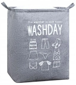 Cos de rufe cu snur WASHDAY 50x40x50 cm