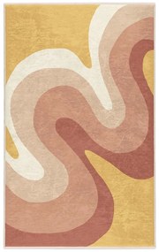 Covor galben ocru-roz prăfuit lavabil 160x230 cm Strawberry Creamsicle – Mila Home