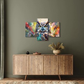 Tablou - Pictură de o bufniță (90x60 cm)