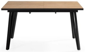 Masă de dining cu blat cu aspect de lemn de stejar 90x140 cm Cleo – Marckeric