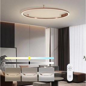 Immax NEO 07325-120C-LED Plafonieră dimabilă FINO 72W/230V 120 cm Tuya roz auriu, cu telecomandă