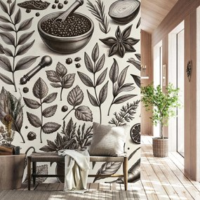 Fototapet - Condimente și ierburi (147x102 cm)