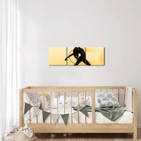 Tablou cu dansatoare (cu ceas) (90x30 cm)