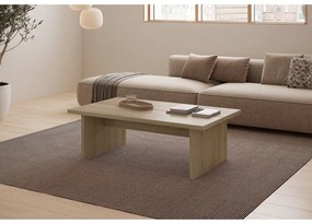 Măsuță de cafea în culoare naturală cu blat cu aspect de lemn de stejar 70x120 cm Loana – Marckeric