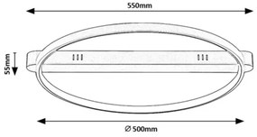 Rabalux 71347 - Plafonieră LED BELIZA LED/45W/230V 3000K 50x55 cm auriu
