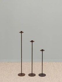 Set 3 suporturi de lumanari, din metal, H76 cm, Minas