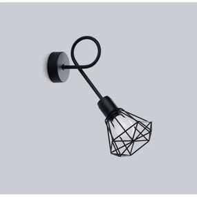 Aplică ARTEMIS 1xE14/40W/230V neagră Sollux SL.1108