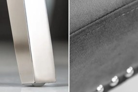 Set 2 scaune stil baroc Castle Deluxe, gri