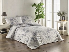 SET Lenjerie de pat din bumbac gri, VELA