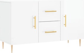 vidaXL Dulap, alb extralucios, 100x36x60 cm, lemn compozit