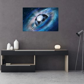 Tablou - Fotbal în spațiu (90x60 cm)