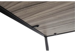 Măsuţă portabilă, stejar/negru, JAKIM NEW TIP 1