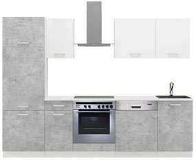 Dulap Tanith 270 cm (bellato gri + alb). 1065876