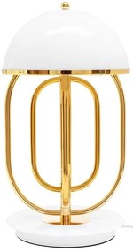 Veioza, Lampa decorativa BOTEGA alb/ auriu
