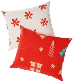 Set de 2 fete de perna LUMANARE SI BRAD DE CRACIUN 40x50 cm