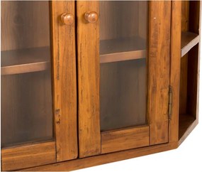 Vitrina suspendata L86 21 H75 cm, lemn masiv