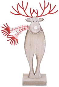 Figurină ren de Crăciun cu eșarfă Ego Dekor