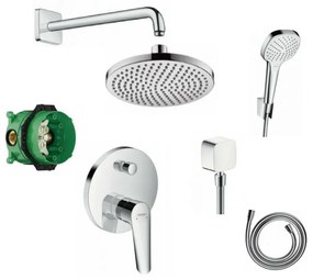 Sistem de dus incastrat Hansgrohe Logis E Croma Select crom lucios