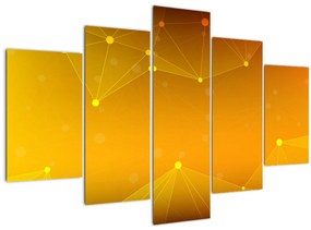 Tabloul abstract galben (150x105 cm)