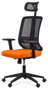 Scaun ergonomic cu tetiera si brate reglabile OFF 402 portocaliu