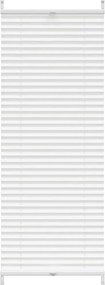 vidaXL Jaluzea plisse, alb, 60x125 cm, pliuri