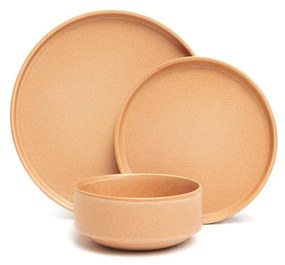 Set 12 vase din gresie Bonami Selection Malia, portocaliu cărămiziu