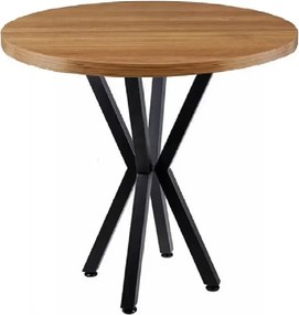 Masa bucatarie mdf rotund texturata, R70 X 75 cm