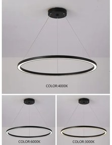 Immax NEO 07158-B80 - Lustr LED FINO 60W 230V Tuya negru + DO