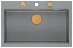 Chiuveta din granit MARC 110 WORKSTATION gri metalic