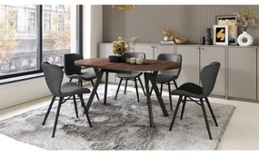 Masă de dining ARTUR, stejar/negru