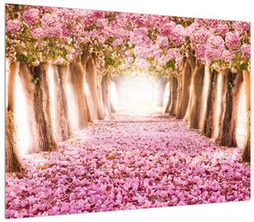 Tablou cu poteca din flori (70x50 cm), în 40 de alte dimensiuni noi