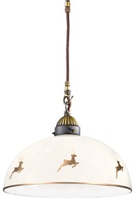 Kolarz 731.30.151 - candelabru suspendat pe cablu NONNA, 1xE27/75W/230V, Ø 30 cm, jeleni aur roz