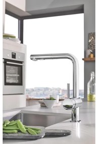 GROHE 30274000 - Baterie pentru chiuvetă de bucătărie cu pipa în formă de L, crom lucios