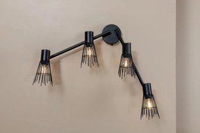 Lampa de perete design PICO, neagra